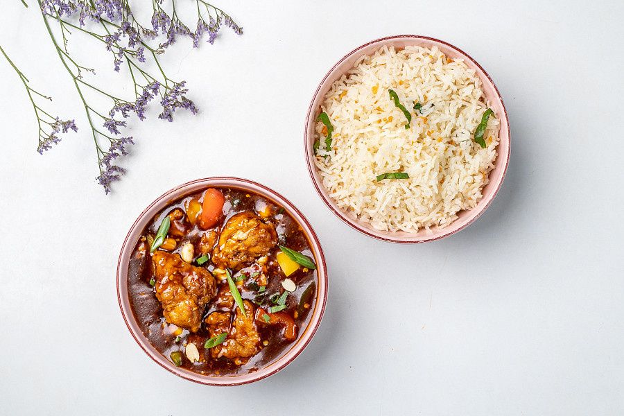 Kung Pao Chicken With Rice