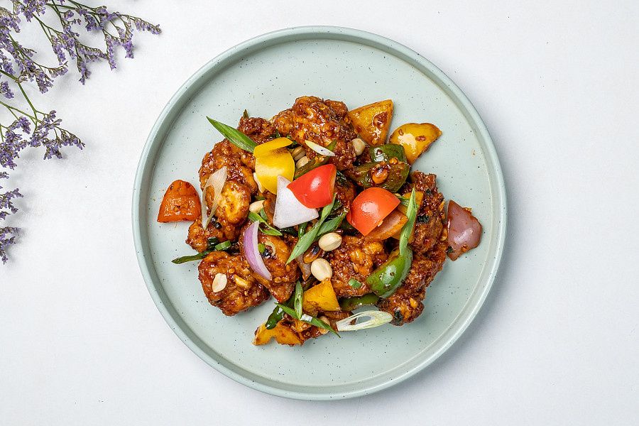 Nuts About Chilly Chicken