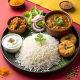 White Channa+Mix Veg.+Rice+1 Plain Pranthi+Gulab Jamun (1 Pc)+Salad