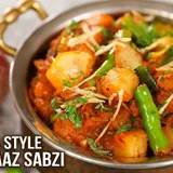 Aloo Sabji Cooked With Onion And Tomato Dry