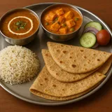 Dal Makhni+Mix Veg.+Rice+2 Roti+Gulab Jamun (1 Pc)+Salad