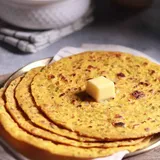 3 Missi Dal Paratha With Choice Of Curd Or 2 Butter