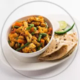 Mix Vegitable With Three Chapati, Salad