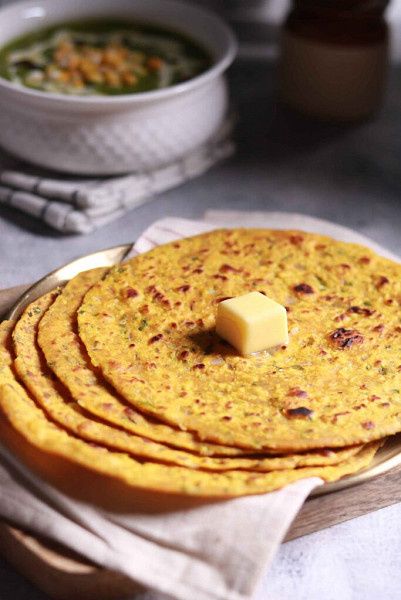 3 Missi Dal Paratha With Choice Of Curd Or 2 Butter