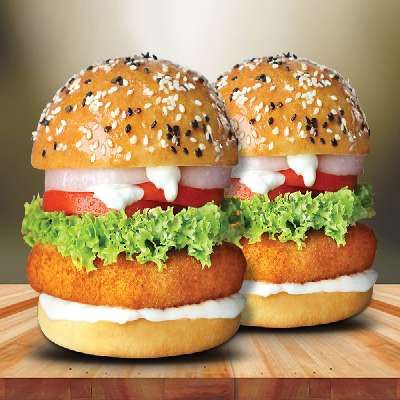 Paneer Double Tikki Burger