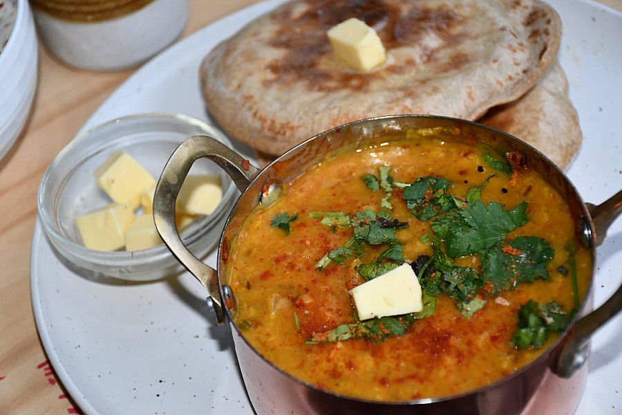 Yellow Dal+3 Roti+Salad