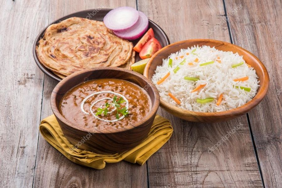 Dal Makhni+Rice+2 Roti+Salad