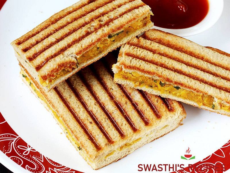 Grilled Aloo Sandwich