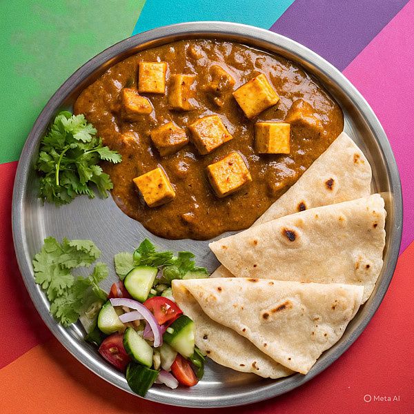 Mix Veg With Three Chapati