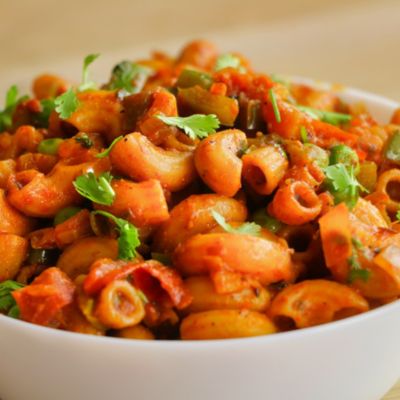 Veg Macaroni [Punjabi Style]