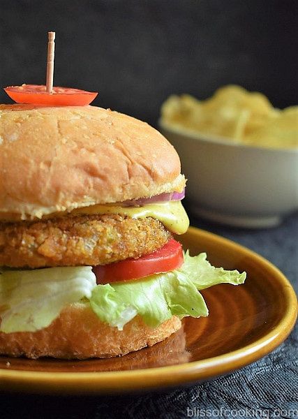 Herbal Paneer Double Tikki Burger