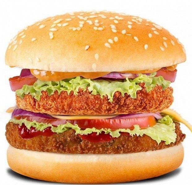 Veg Double Tikki Burger