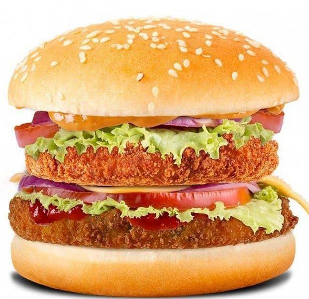 Veg Double Tikki Burger
