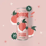 DRIX Prebiotic Soda - Peaches & cream