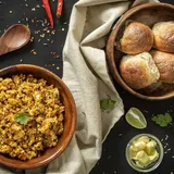 Paneer Bhurji Pav - 55g Protein Meal
