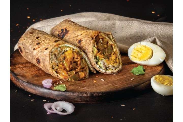 Egg Bhurji Roll - Protein Rich
