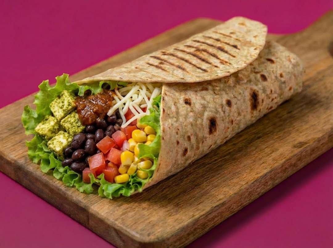Cilantro Paneer Burrito Wrap