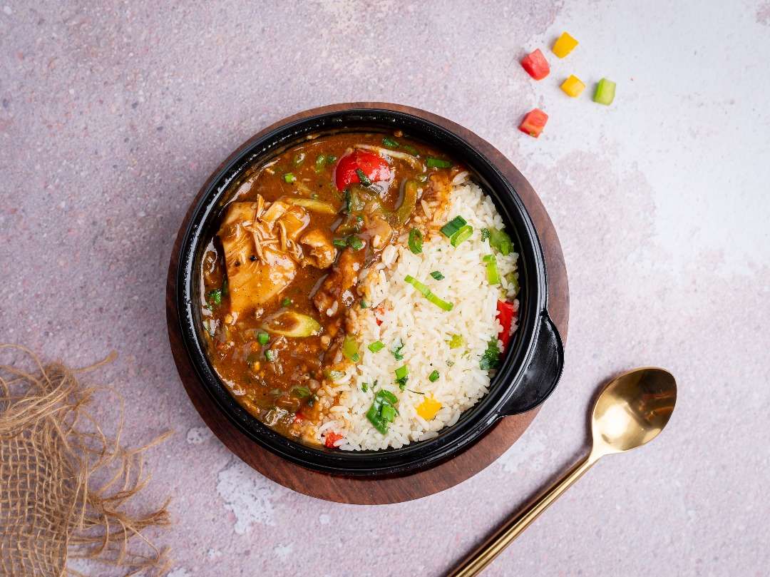 Schezwan Chilli Chicken - Low GI Rice Bowl