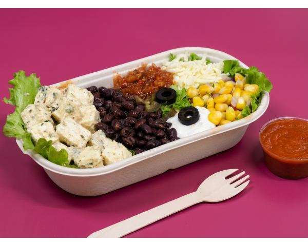 Mexican Herbed Paneer Burrito Bowl