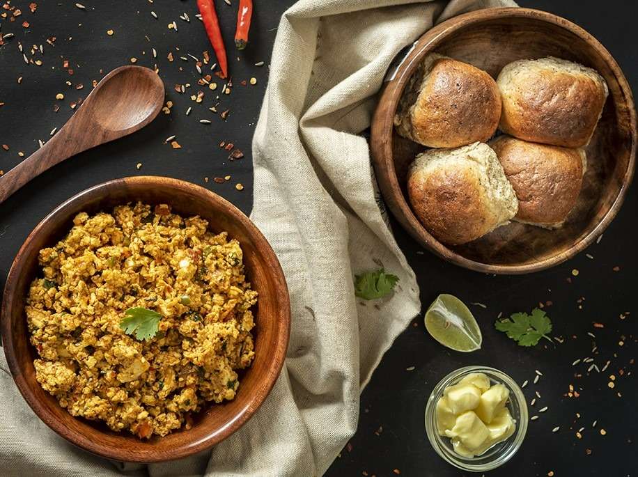 Paneer Bhurji Pav - 55g Protein Meal