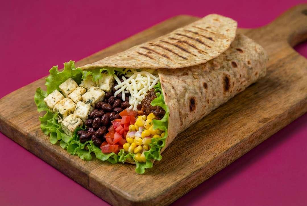 Mexican Herbed Paneer Burrito Wrap