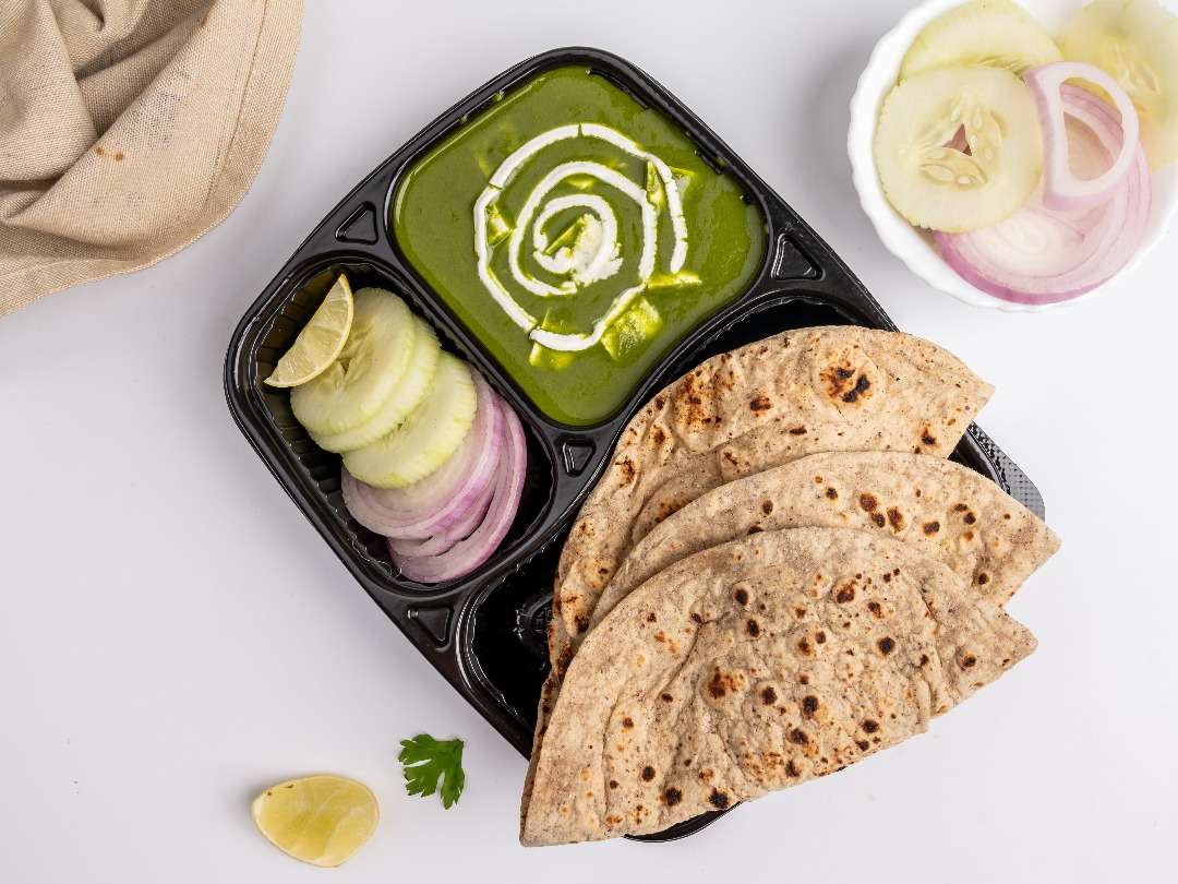 Palak Paneer & Roti Meal - High Protein