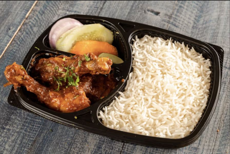 Rice+Chicken Jhol 2Pcs+Salad Combo