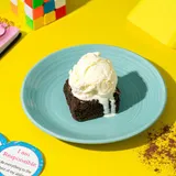 Fudgy Brownie W/ Vanilla Icecream