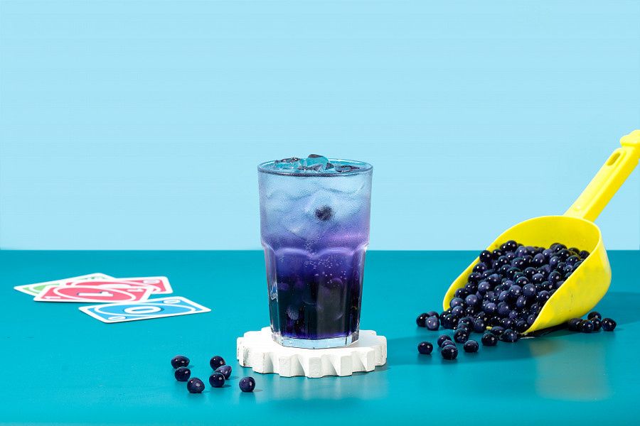 Blueberry Fizzy Boba