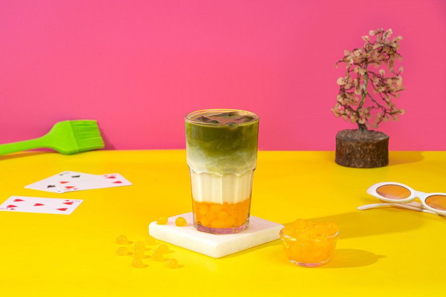 Mango Tango Matcha Boba