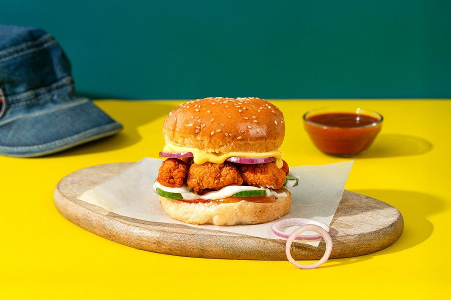 Chicken Popcorn Stack Burger