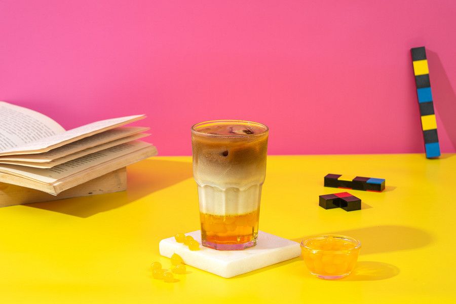 Mango Boba Iced Latte