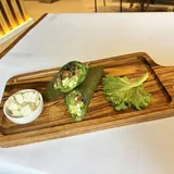 Gluten Free Grilled Paneer And Pesto Wrap
