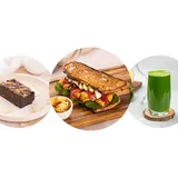 Sandwich, Juice & Dessert
