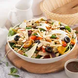 Mediterrnean Chicken And Zoodle Salad Bowl