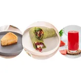 Wrap, Juice & Dessert
