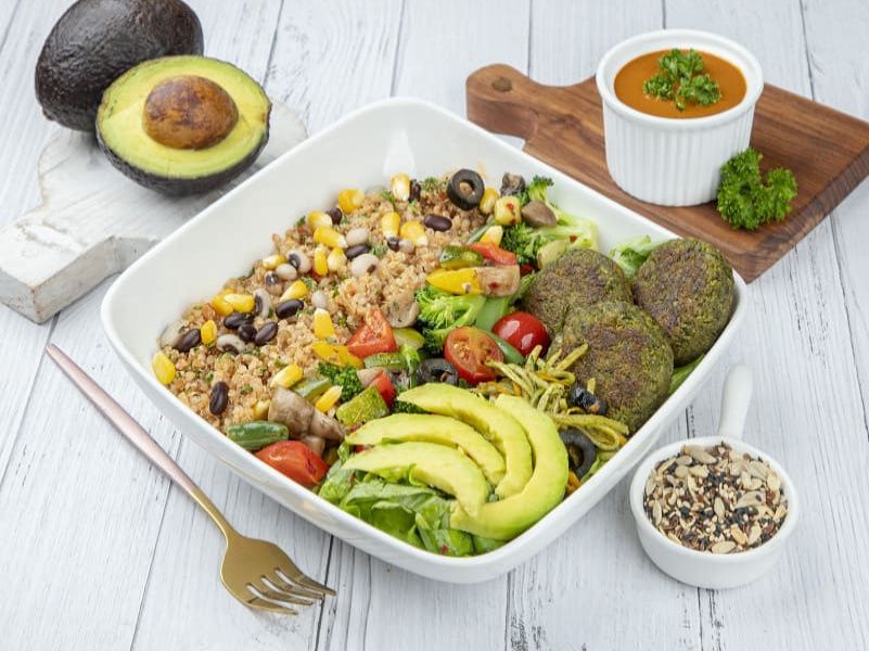 The Mexican Bowl - Quinoa Falafel