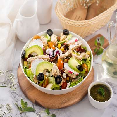 Chicken Creamy Avocado - Feta Cheese Salad