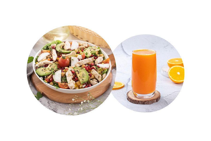 Regular Salad & Juice