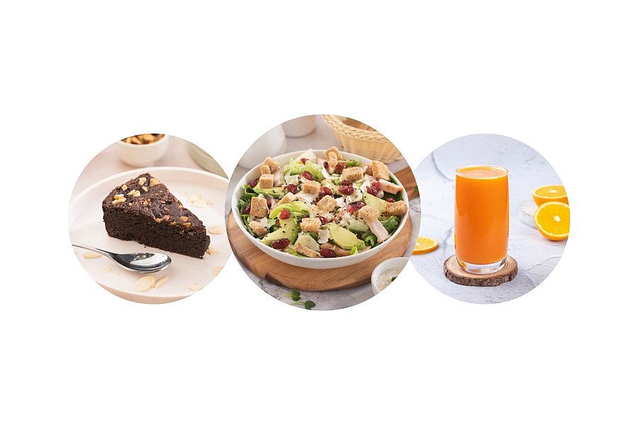 Regular Salad, Juice & Dessert