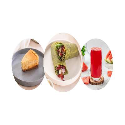 Wrap, Juice & Dessert