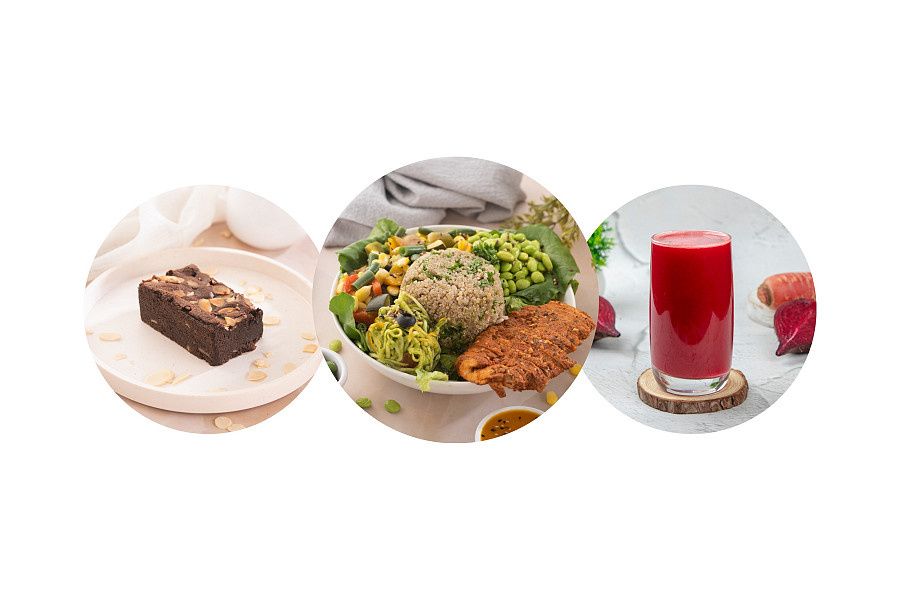 Small Salad, Juice & Dessert