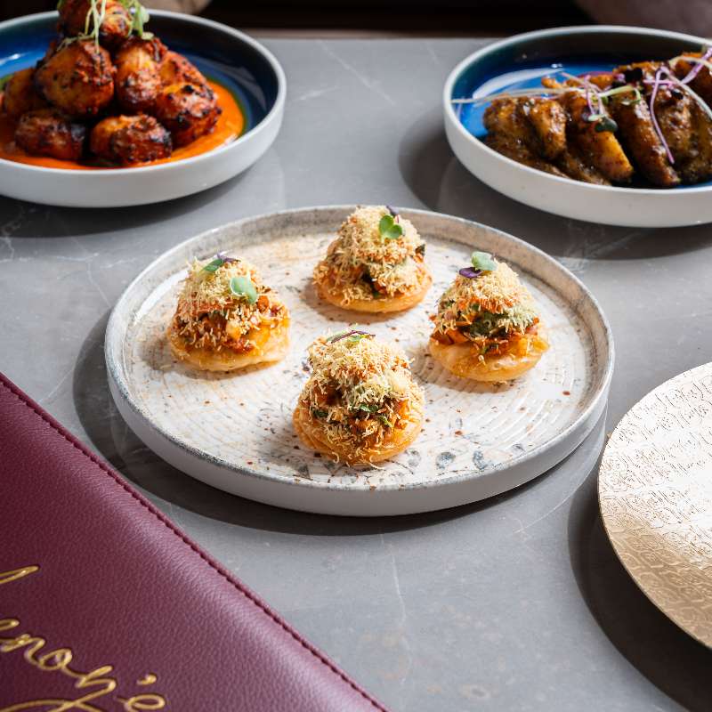 Chicken Tikka 'Sev Puri'