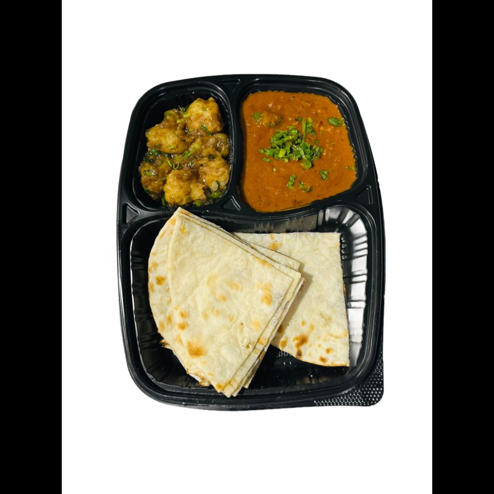 2 Naan Kadai Paneer & Gobi Manchurian