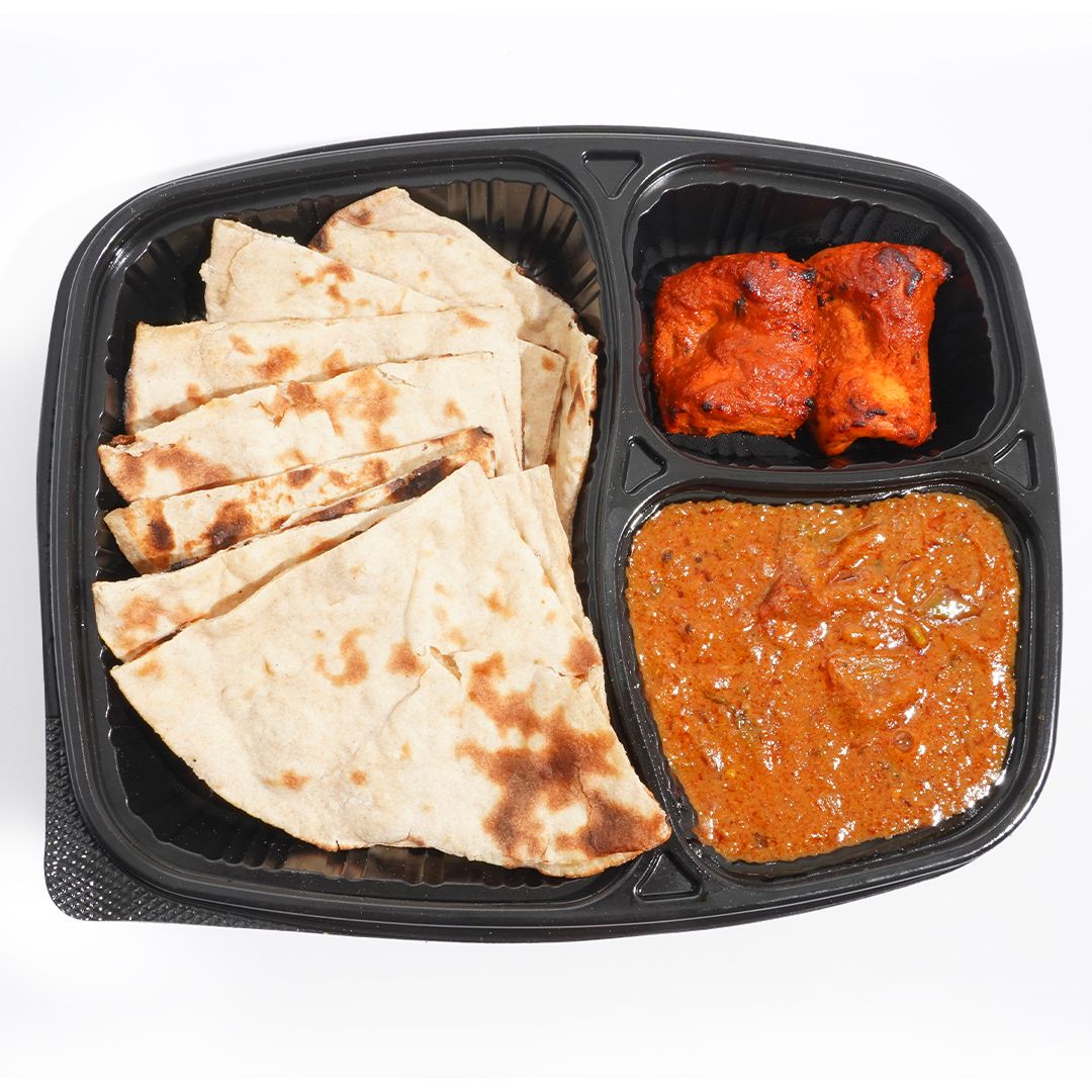 Tandoori Roti with kadai Chicken & Chicken Tikka