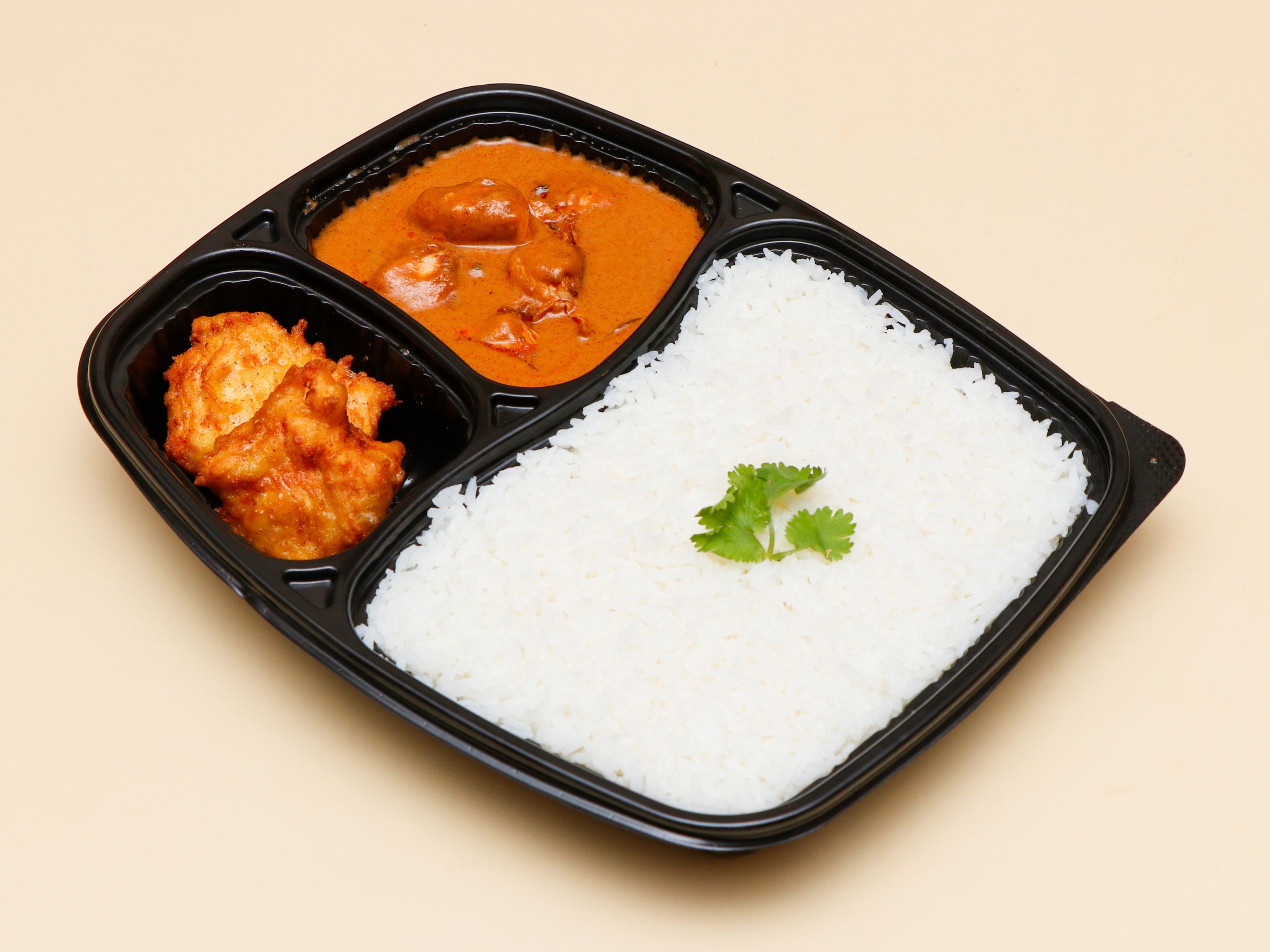 Ghee Rice with Chicken Varaval Boneless & Kabab Bonless