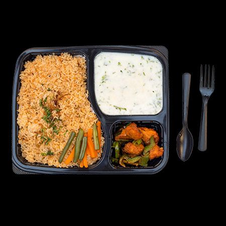 Biryani Rice with Chilly Chicken Boneless