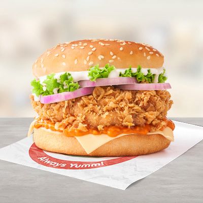 Tandoori Crispy Chicken Burger