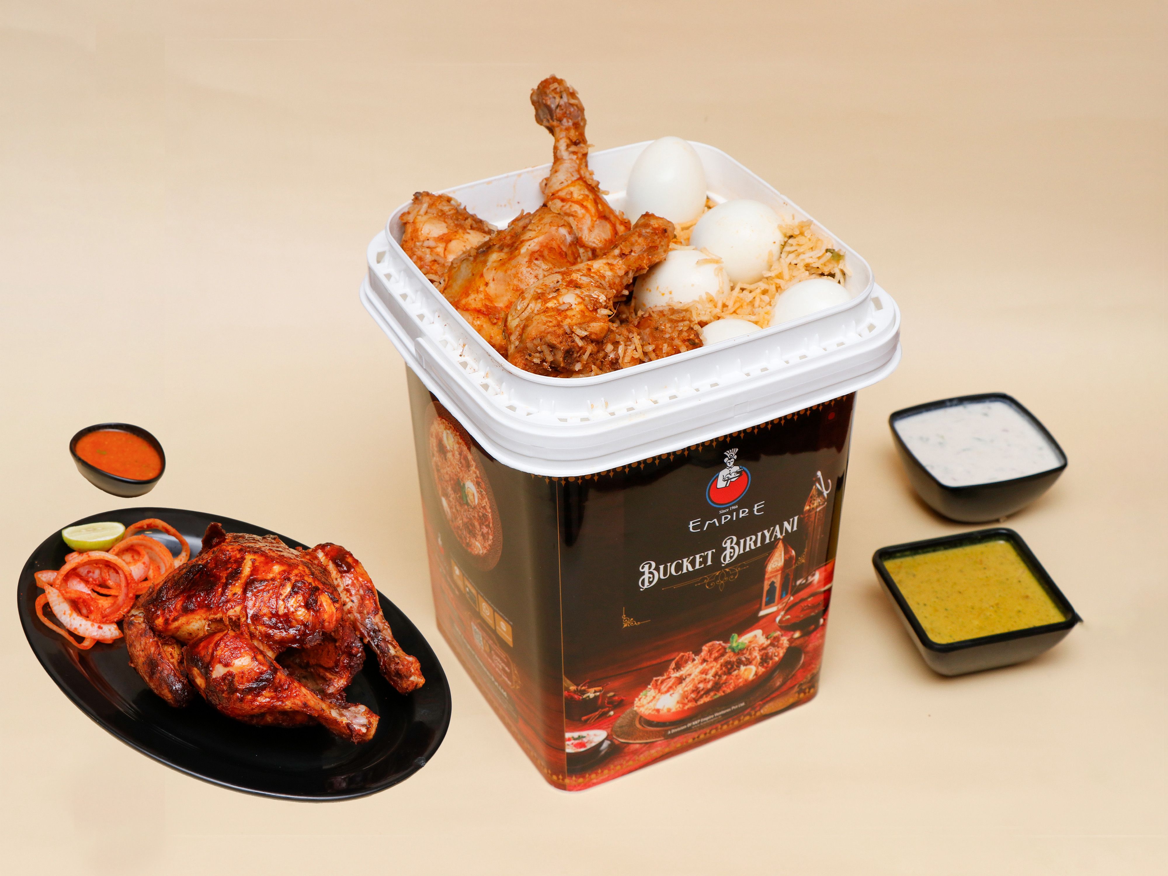 Bucket Biryani With Grilled Chicken