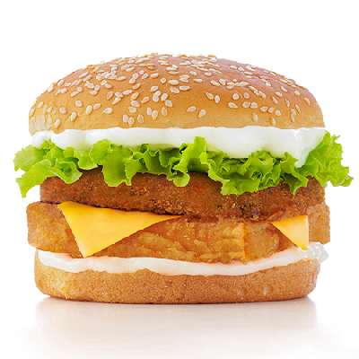 Double-Up Paneer Burger